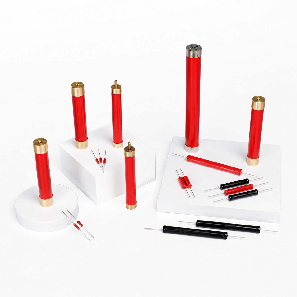 Cylindrical Glass Glaze High-Voltage Resistor — detail 1